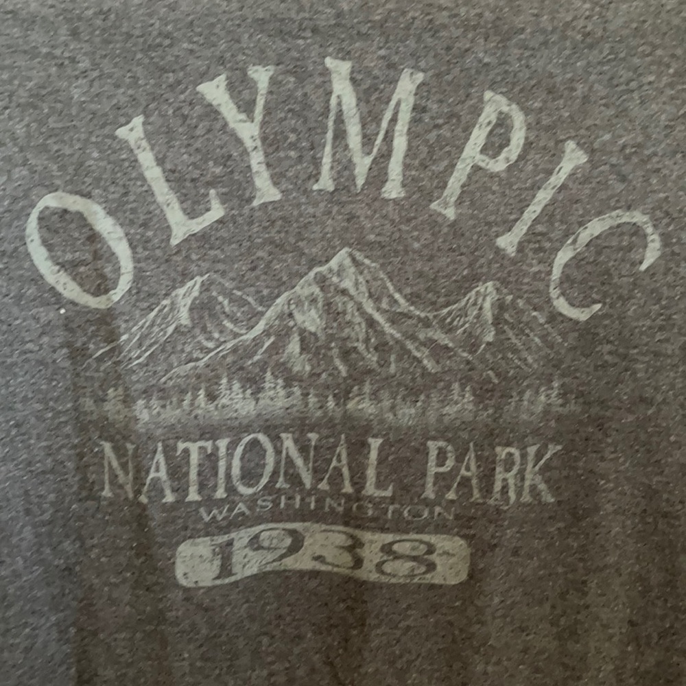 Vintage Style Olympic National Park T-Shirt S